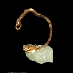 Minerals Specimen: Copper Wire Crystal on Calcite from Osceola Mine, Osceola, Houghton County, Michigan, USA