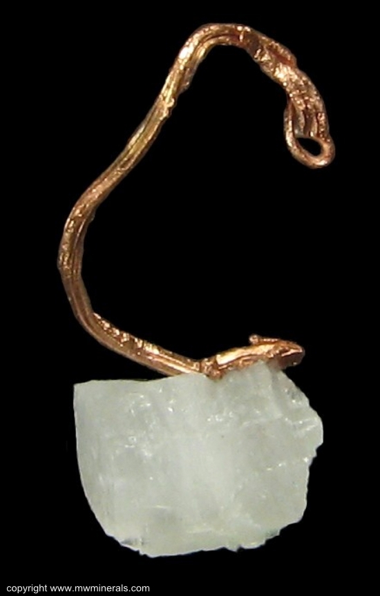 Mineral Specimen: Copper Wire Crystal on Calcite from Osceola Mine, Osceola, Houghton County, Michigan, USA