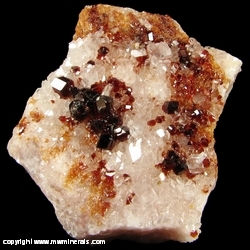 Mineral Specimen: Chromian Uvite on Magnesite from Brumado. Bahia, Brazil Mineral Specimen: Chromian Uvite on Magnesite from Brumado. Bahia, Brazil