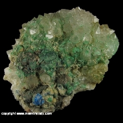 Minerals Specimen: Brochantite, Quartz, Linarite, Cerussite and Galena from Blanchard Mine, Bingham, Hansonburg District, Socorro County, New Mexico Minerals Specimen: Brochantite, Quartz, Linarite, Cerussite and Galena from Blanchard Mine, Bingham, Hansonburg District, Socorro County, New Mexico