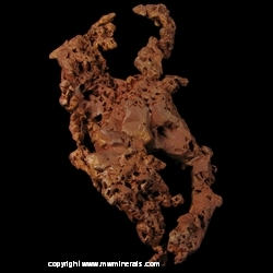 Mineral Specimen: Copper Crystals from Iron City Mine (Empire Mine), Mosquito District, Copper Harbor, Keweenaw Co., Michigan, USA Mineral Specimen: Copper Crystals from Iron City Mine (Empire Mine), Mosquito District, Copper Harbor, Keweenaw Co., Michigan, USA