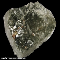 Minerals Specimen: Anatase with Included Rutite on and Included in Quartz from Diamantina, Jequitinhonha valley, Minas Gerais, Brazil