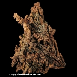 Mineral Specimen: Copper Crystals from Central #2 Mine, Central, Keweenaw County, Michigan, USA