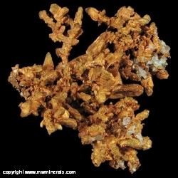 Mineral Specimen: Copper Crystals from Flint Steel Mine, Ontonagon County, Michigan, USA