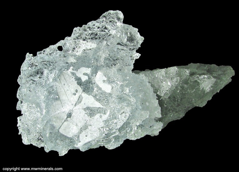 Mineral Specimen: Bi-Color Beryl (Aquamarine with a pale Morganite section) from Conselheiro Pena, Doce valley, Minas Gerais, Brazil