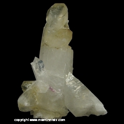 Mineral Specimen: Pink Topaz on Quartz with Magnesite from Brumado. Bahia, Brazil Mineral Specimen: Pink Topaz on Quartz with Magnesite from Brumado. Bahia, Brazil