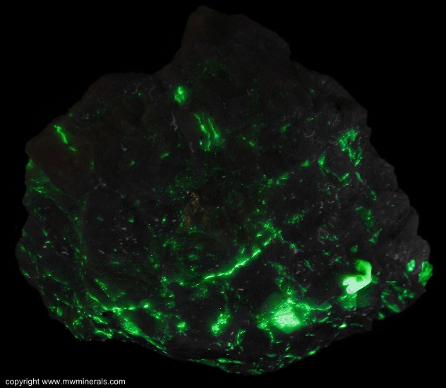 Mineral Specimen: Kutnohortite  and Willemite from Franklin, Sussex County, New Jersey