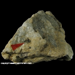 Minerals Specimen: Krupkaite from Barbora adit, Knottel area, Krupka, Krusne Hory Mts, Usti Region, Bohemia, Czech Republic Minerals Specimen: Krupkaite from Barbora adit, Knottel area, Krupka, Krusne Hory Mts, Usti Region, Bohemia, Czech Republic