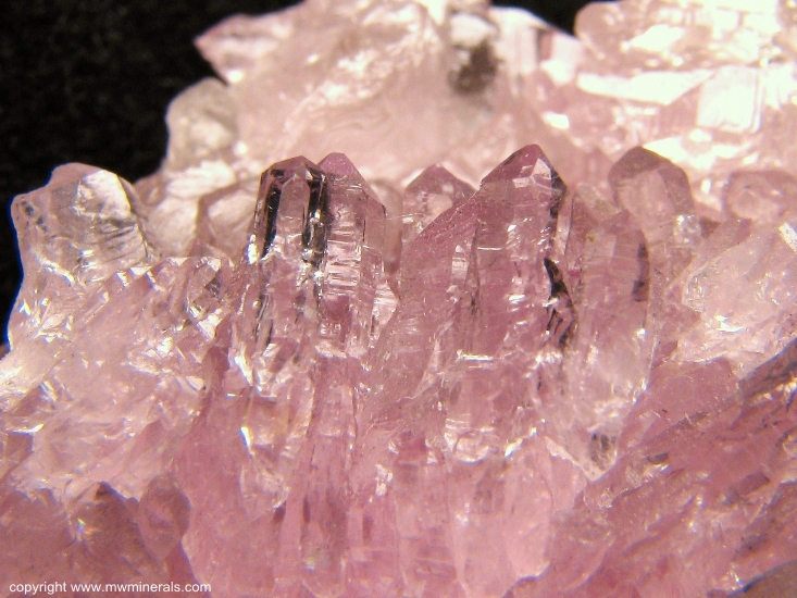 Mineral Specimen: Rose Quartz Crystals from Alto da Pitorra, Laranjeiras, Galileia, Doce valley, Minas Gerais, Brazil