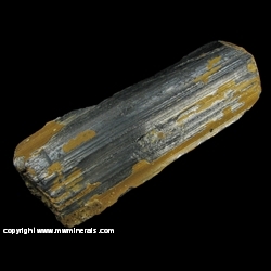 Mineral Specimen: Valentinite on Stibnite from Xikuangshan