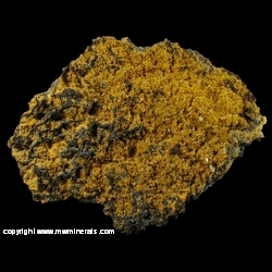 Mineral Specimen: Mimetite on Goethite pseudomorphs after Calcite from Megala Pefka Mine No. 28, Lavrion (Laurion; Laurium) District, Attiki (Attica) Prefecture, Greece