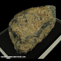 Mineral Specimen: Svanbergite and Hematite from Westana Mine, Nasum, Bromolla, Skane, Sweden Mineral Specimen: Svanbergite and Hematite from Westana Mine, Nasum, Bromolla, Skane, Sweden