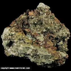 Mineral Specimen: Red Marcasite from Ives Quarry, Racine, Racine Co., Wisconsin, USA Mineral Specimen: Red Marcasite from Ives Quarry, Racine, Racine Co., Wisconsin, USA