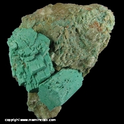 Minerals Specimen: Aragonite Dyed with Copper Sulfate from Minglanilla, Cuenca, Castile-La Mancha, Spain