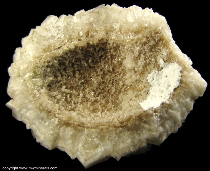 Mineral Specimen: Calcite Hollow Hemisphere from Tsumeb, Namibia