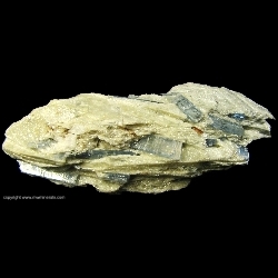 Minerals Specimen: Kyanite in Paragonite Schist from Pizzo Forno, Chironico Valley, Leventina, Ticino, Switzerland Minerals Specimen: Kyanite in Paragonite Schist from Pizzo Forno, Chironico Valley, Leventina, Ticino, Switzerland