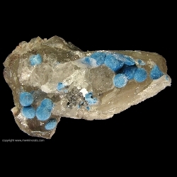 Minerals Specimen: Shattuckite from Omaue Mine, Kaokoveld Plateau, Kunene Region, Namibia Minerals Specimen: Shattuckite from Omaue Mine, Kaokoveld Plateau, Kunene Region, Namibia