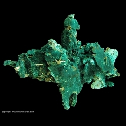 Minerals Specimen: Rosasite pseudomorph after Hemimorphite from Mina Ojuela, Mapimi, Durango, Mexico Minerals Specimen: Rosasite pseudomorph after Hemimorphite from Mina Ojuela, Mapimi, Durango, Mexico