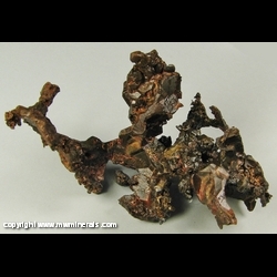 Minerals Specimen: Copper Crystals with Analcime Casts from Gratiot Mine (Seneca # 2 Mine), Mohawk, Keweenaw Co., Michigan Minerals Specimen: Copper Crystals with Analcime Casts from Gratiot Mine (Seneca # 2 Mine), Mohawk, Keweenaw Co., Michigan