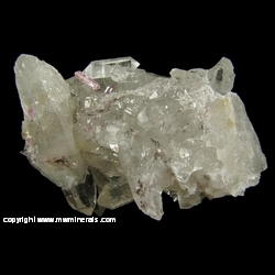 Mineral Specimen: Pink Topaz on Quartz from Brumado, Bahia, Brazil
