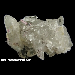 Mineral Specimen: Pink Topaz on Quartz from Brumado, Bahia, Brazil Mineral Specimen: Pink Topaz on Quartz from Brumado, Bahia, Brazil