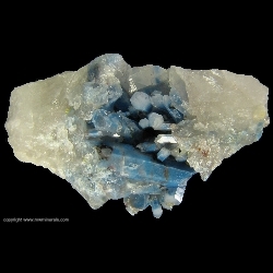 Minerals Specimen: Papagoite included in Quartz from Messina mine, Messina District, Limpopo Province, South Africa Minerals Specimen: Papagoite included in Quartz from Messina mine, Messina District, Limpopo Province, South Africa