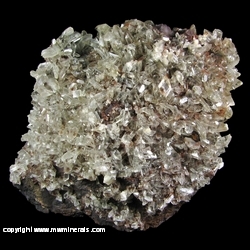 Minerals Specimen: Selenite on Specular Hematite from Bristol Mine, Crystal Falls, Iron Co., Michigan Minerals Specimen: Selenite on Specular Hematite from Bristol Mine, Crystal Falls, Iron Co., Michigan