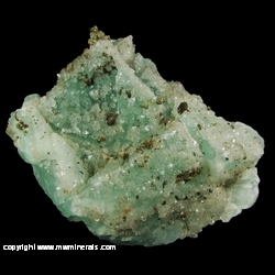 Mineral Specimen: Quartz and Pyrite on Fluorite from Meknes, Morocco Mineral Specimen: Quartz and Pyrite on Fluorite from Meknes, Morocco