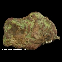 Minerals Specimen: Silver Copper Halfbreed Float Nugget from Keweenaw County, Michigan Minerals Specimen: Silver Copper Halfbreed Float Nugget from Keweenaw County, Michigan