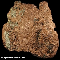 Minerals Specimen: Silver / Copper Halfbreed Float from Houghton Co., Michigan Minerals Specimen: Silver / Copper Halfbreed Float from Houghton Co., Michigan