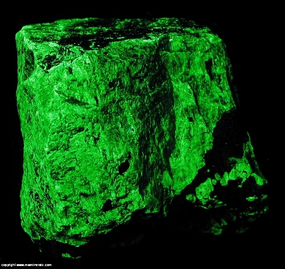 Fluorescent Mineral Specimen: Troostite - Manganese Rich Willemite from Franklin Mine, Franklin, Sussex Co., New Jersey Fluorescent Mineral Specimen: Troostite - Manganese Rich Willemite from Franklin Mine, Franklin, Sussex Co., New Jersey