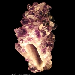Minerals Specimen: Amethyst cast over Calcite from Artigas, Uruguay Minerals Specimen: Amethyst cast over Calcite from Artigas, Uruguay