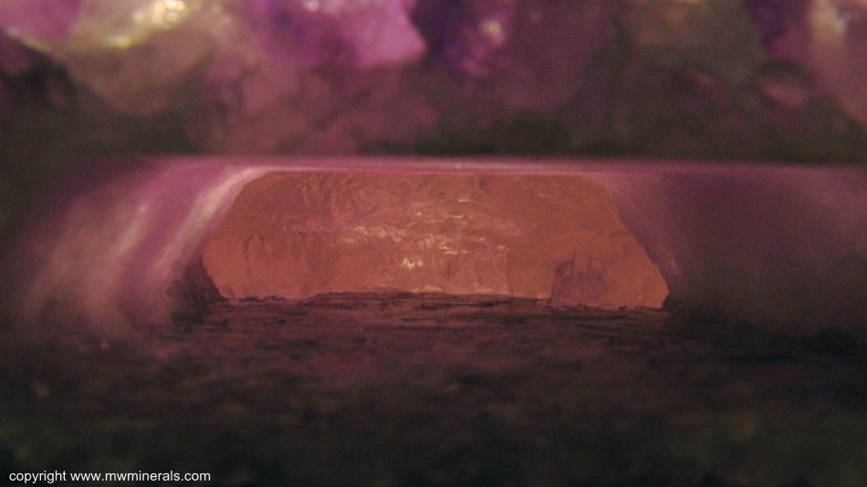 Mineral Specimen: Amethyst cast over Calcite from Artigas, Uruguay