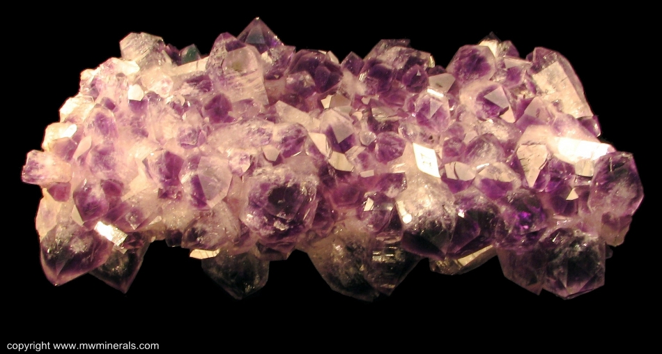 Mineral Specimen: Amethyst cast over Calcite from Artigas, Uruguay