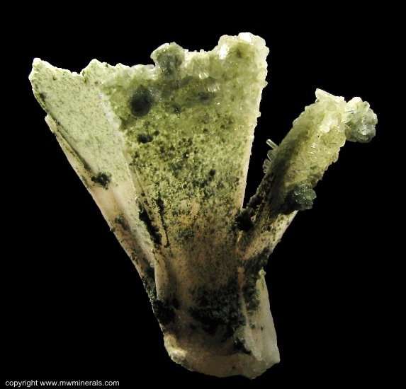 Mineral Specimen: Quartz pseudomorph after Anhydrite with Calcite from Saltinho, Rio Grande do Sul, Brazil