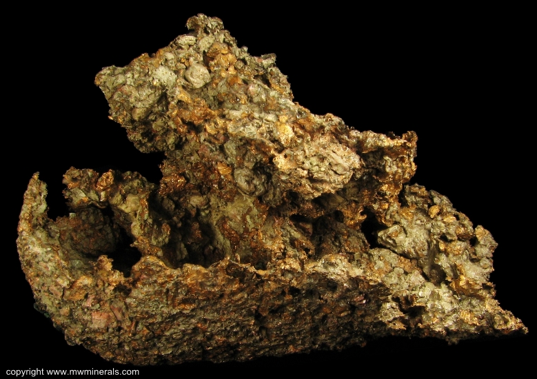 Mineral Specimen: Copper Skull from Lake Superior Copper District, Michigan, USA