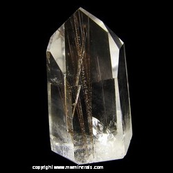 Minerals Specimen: Polished Rutilated Quartz Point from Brazil Minerals Specimen: Polished Rutilated Quartz Point from Brazil