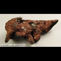 Minerals Specimen: Silver on Copper Crystals Haflbreed from Lake Superior Copper District, Michigan Minerals Specimen: Silver on Copper Crystals Haflbreed from Lake Superior Copper District, Michigan