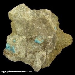 Mineral Specimen: Cavansite from Owyhee Dam, Lake Owyhee State Park, Malheur Co., Oregon Mineral Specimen: Cavansite from Owyhee Dam, Lake Owyhee State Park, Malheur Co., Oregon