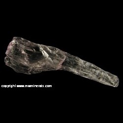 Mineral Specimen: Kunzite variety of Spodumene from Urucum mine,  Galileia,  Doce valley,  Minas Gerais,  Brazil