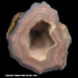 Minerals Specimen: Banded Agate and Quartz Geode from Chihuahua, Mexico Minerals Specimen: Banded Agate and Quartz Geode from Chihuahua, Mexico