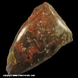 Minerals Specimen: Datolite, Copper, Microcline,  and Epidote from Butler lode, Caledonia Mine, Ontonagon Co., Michigan, USA