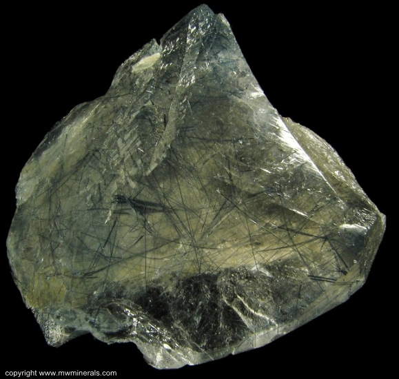 Mineral Specimen: Blue Quartz (Tourmaline incldued in Quartz) from Jenipapo district, Itinga, Jequitinhonha valley, Minas Gerais, Brazil