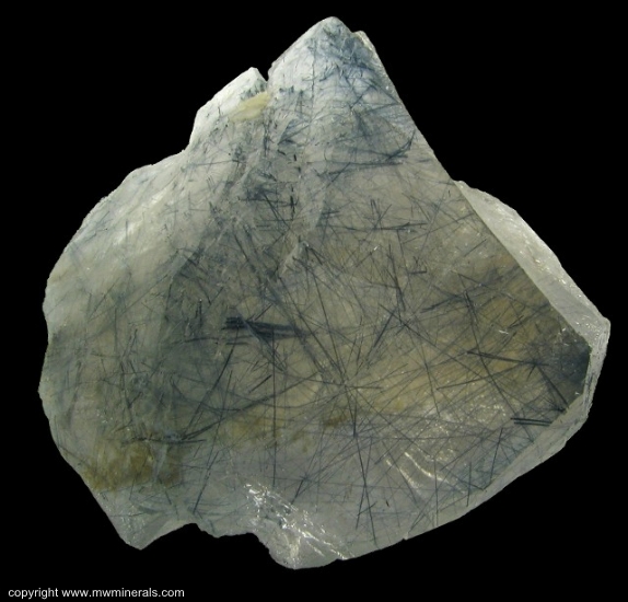 Mineral Specimen: Blue Quartz (Tourmaline incldued in Quartz) from Jenipapo district, Itinga, Jequitinhonha valley, Minas Gerais, Brazil
