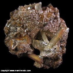 Mineral Specimen: Smithsonite on Cerussite from Tsumeb, Namibia Mineral Specimen: Smithsonite on Cerussite from Tsumeb, Namibia