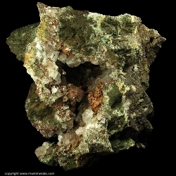 Minerals Specimen: Copper included in Calcite from Caledonia mine, Ontonagon County, Michigan Minerals Specimen: Copper included in Calcite from Caledonia mine, Ontonagon County, Michigan