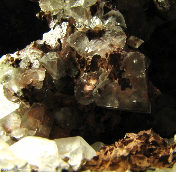 Mineral Specimen: Copper included in Calcite from Caledonia mine, Ontonagon County, Michigan