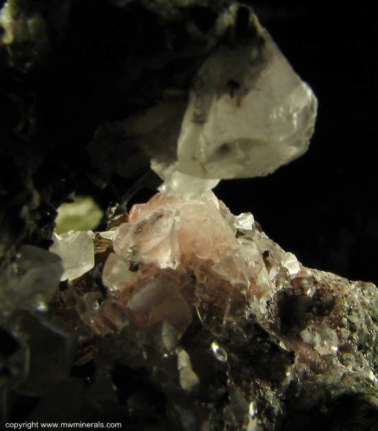 Mineral Specimen: Copper included in Calcite from Caledonia mine, Ontonagon County, Michigan