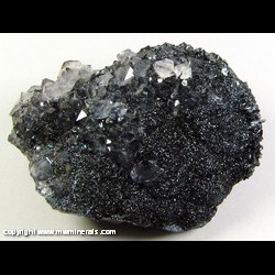 Mineral Specimen: Double Terminated Quartz and Specular Hematite on Botryoidal Hematite from Florence Mine, Egremont, Cumberland, Cumbria, England Mineral Specimen: Double Terminated Quartz and Specular Hematite on Botryoidal Hematite from Florence Mine, Egremont, Cumberland, Cumbria, England
