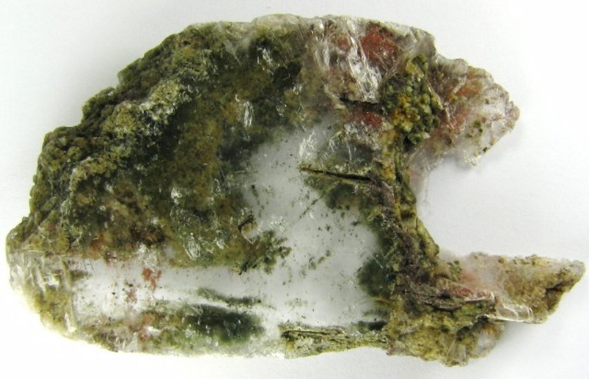 Mineral Specimen: Copper included in Selenite from Mission Mine, San Xavier, Sierrita Mountains, Pima County, Arizona, USA